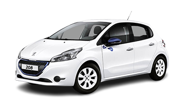 Louer une voiture Peugeot 208 en Cat. A+ Petite citadine